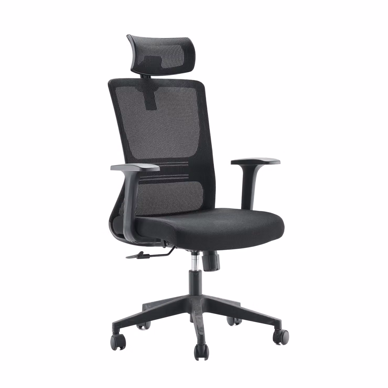 Sedia da ufficio Casa Dolce TONI, nera, 69x67x110-120 cm, girevole e regolabile in altezza, poggiatesta regolabile, portata 100 kg