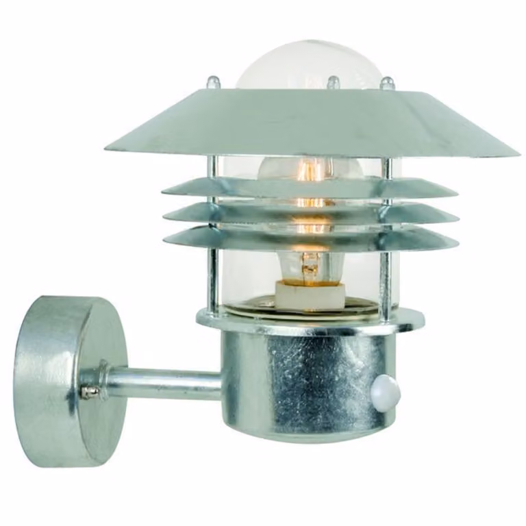 Nordlux Applique con sensore Vejers, zincato