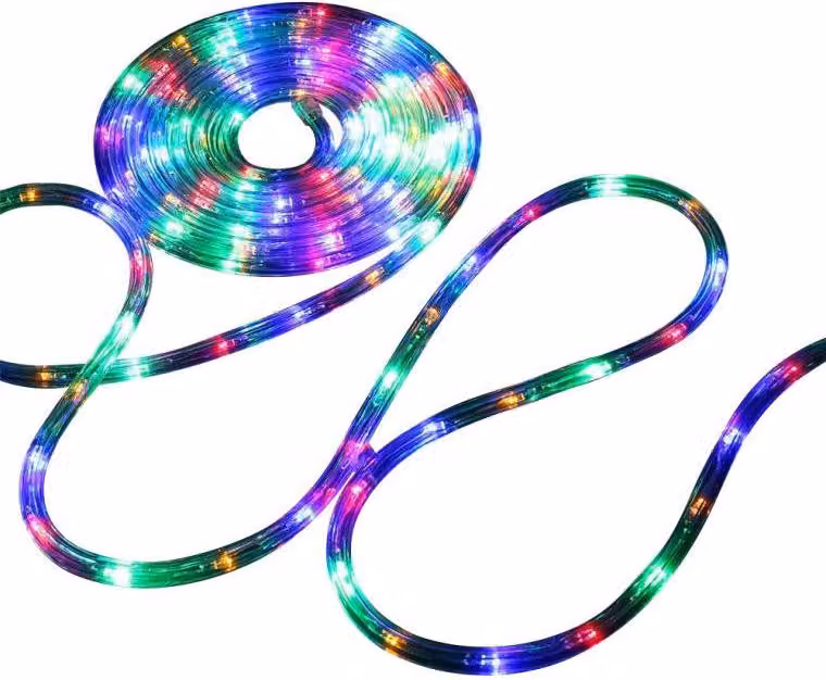 Tubo luminoso multicolore a LED con programmatore 10 m - Decorazione flessibile per interni e giardini