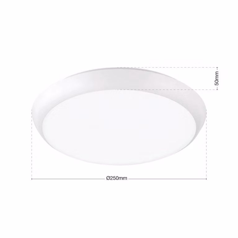 ORION Plafoniera Maggy, Bianco / Opale, Bagno, Plastica, Plafoniera