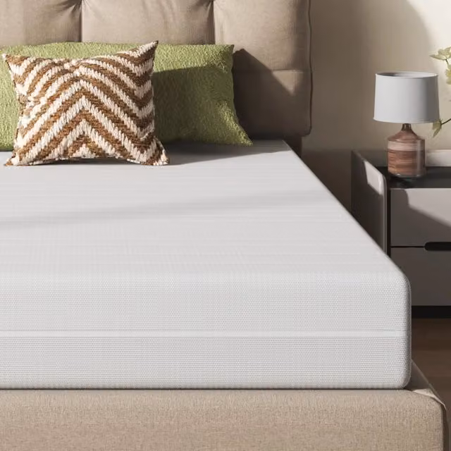 Materasso in Schiuma Ergonomica Certificata OEKO-TEX con Fodera Morbida 160x200x20 cm; Bianco