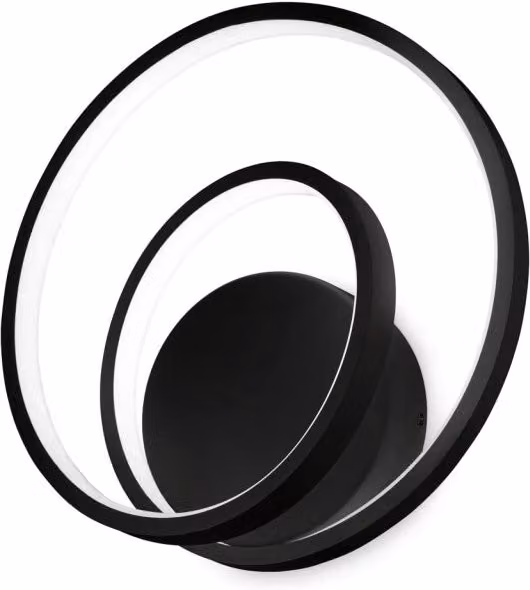 Plafoniera LED Collezione OZ Ideal Lux, Luce Calda 3000K, Nero, Dimmabile