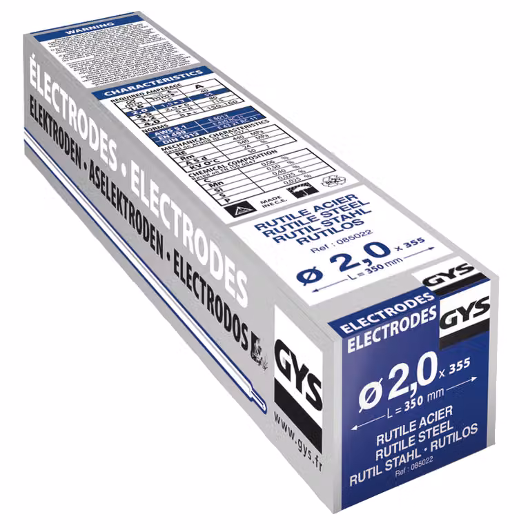Gys 085022 355 Elettrodi Rutilo Per Acero Ø2 - Estuche