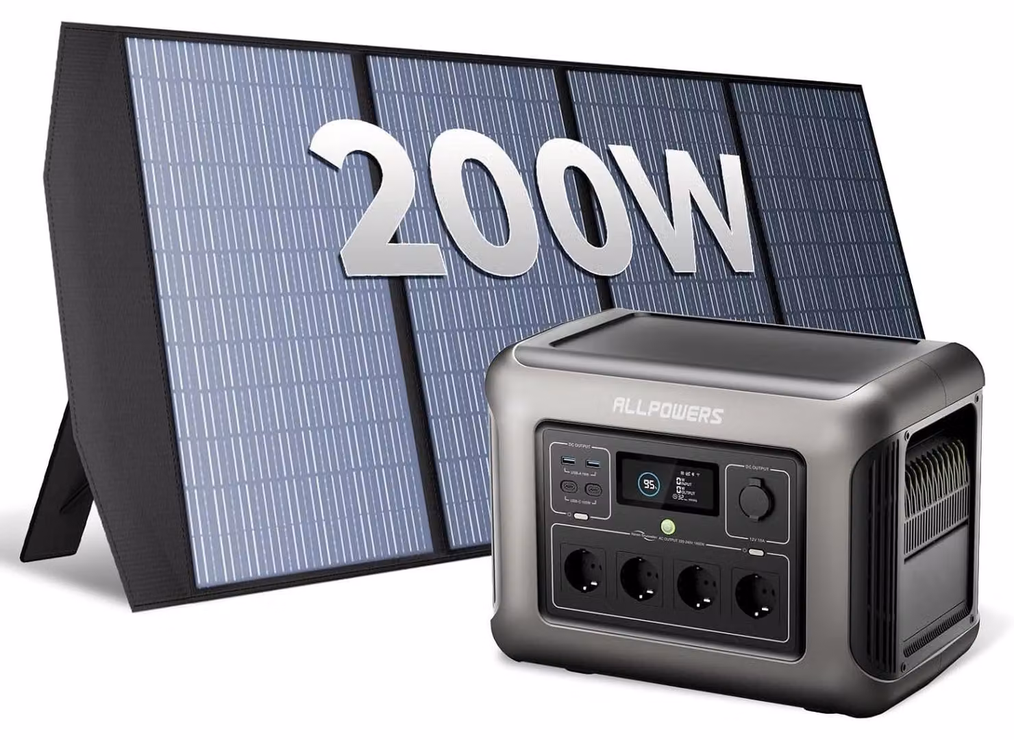 Centralina portatile – Generatore mobile – Alimentazione di emergenza – Batteria per campeggio – Generatore solare
