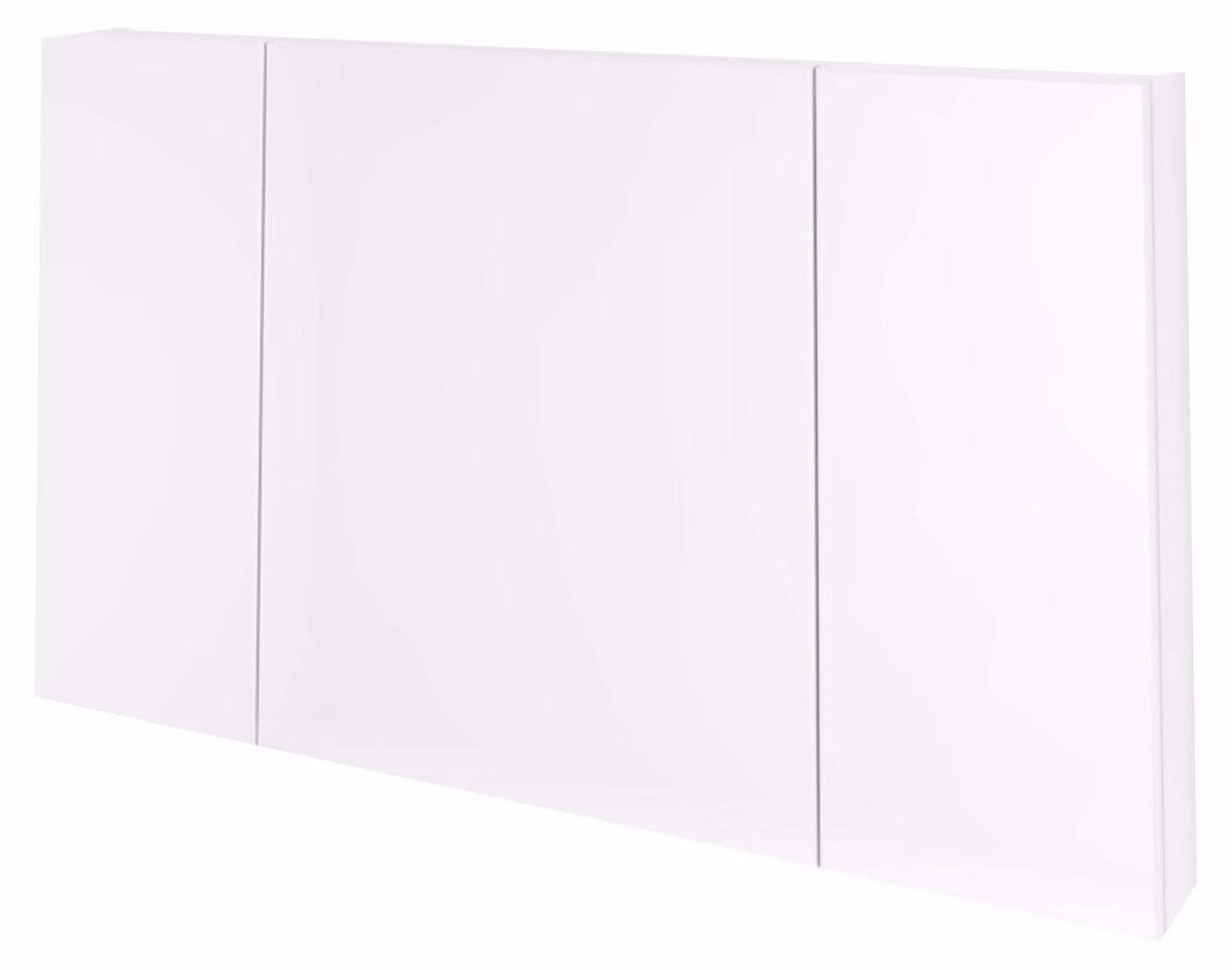 Kolpa NAOMI, mobile contenitore con specchio, modello TON, dimensioni 120 WH, colore bianco