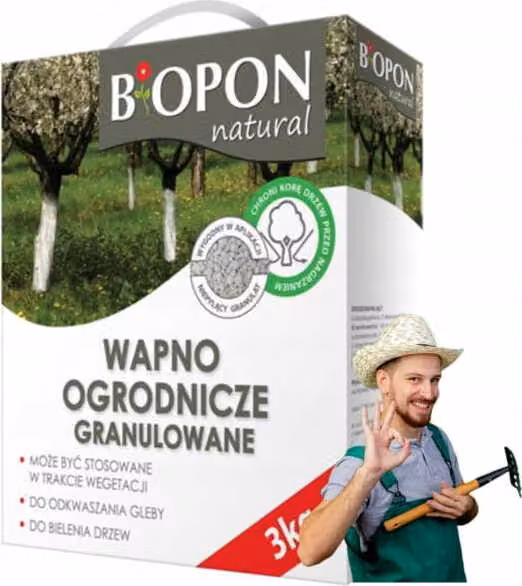 Calce orticola granulare 3 kg Efficace disacidificazione e protezione degli alberi