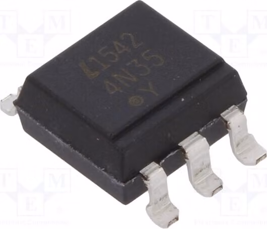 5 optoaccoppiatori. Uce: 30V. 4N35S-TA1. Optoaccoppiatori con uscita a montaggio superficiale (SMD). Canali: 1