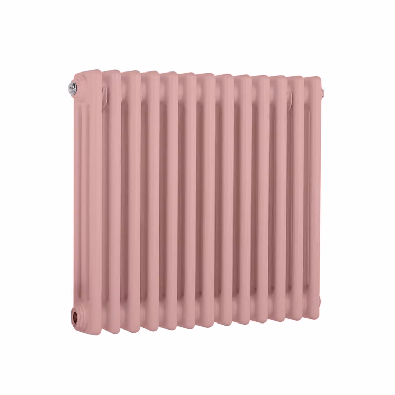 Radiatore Orizzontale a Colonne (3 Colonne) 500mm x 605mm - Rosa (Camellia Rosa) - Regent