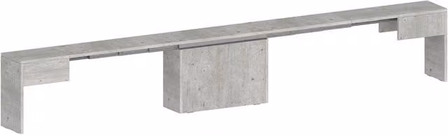 Panca Allungabile 66/290x25x45 cm Pratika Singola A Cemento