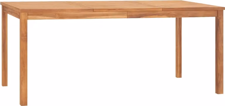 The Living Store Tavolo da pranzo da giardino 180x90x77 cm in legno massiccio di teak