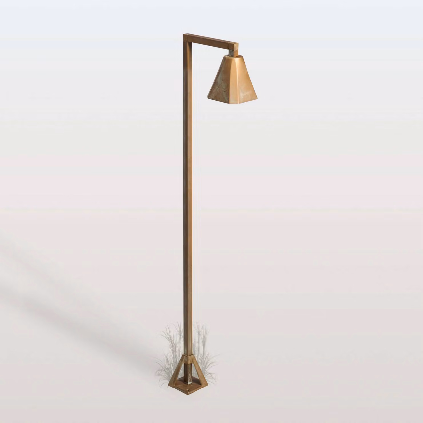 Moretti Luce Lampione a LED Silva Frame, 100 x 19 cm, ottone anticato Frame, Bronzo / Ottone antico, Ottone, Campagna / Rustiche