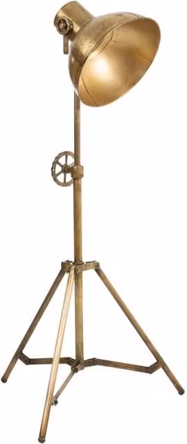 Lampada da terra in metallo bronzo 59x59x161h