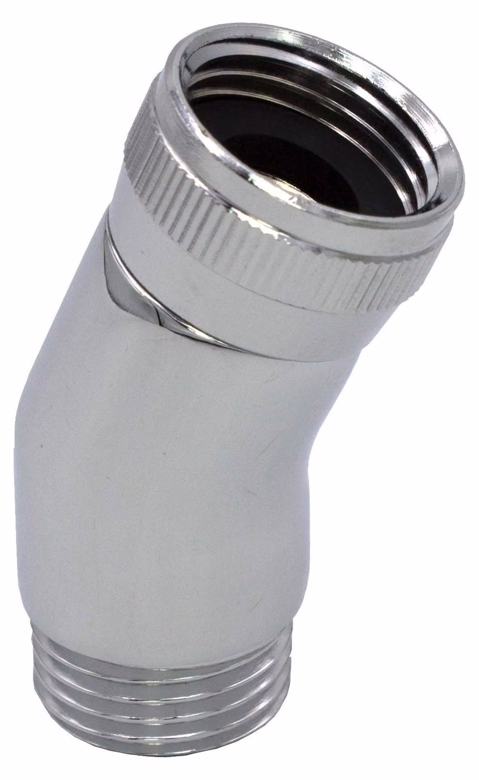 Solidchoice - Raccordo angolare per doccetta manuale, 1/2 pollice, cromato, angolo 22,5°