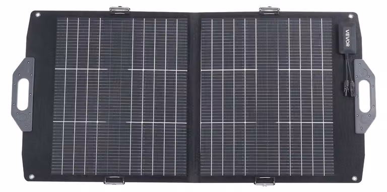 Pannello solare bifacciale da 100 W, caricatore solare monocristallino pieghevole di tipo N 16BB con efficienza del 24%, portatile con uscita MC4, porte USB-A (QC3.0), Type-C e CC per stazioni di ricarica, campeggio ed escursionismo.