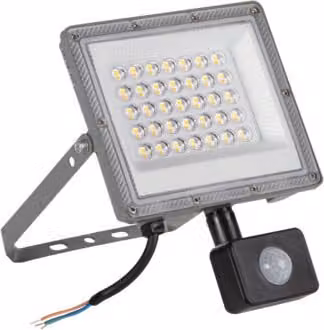 Proiettore LED ACETE 30W CCT SE GR con rilevatore di movimento IP44 colore variabile 38497 Kanlux