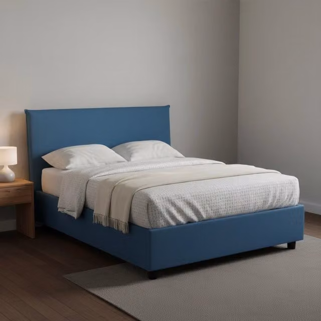 Letto Piazza e Mezza Sfoderabile Anyta di Talamo Italia, Blu, L 120 cm x P 200 cm – 1