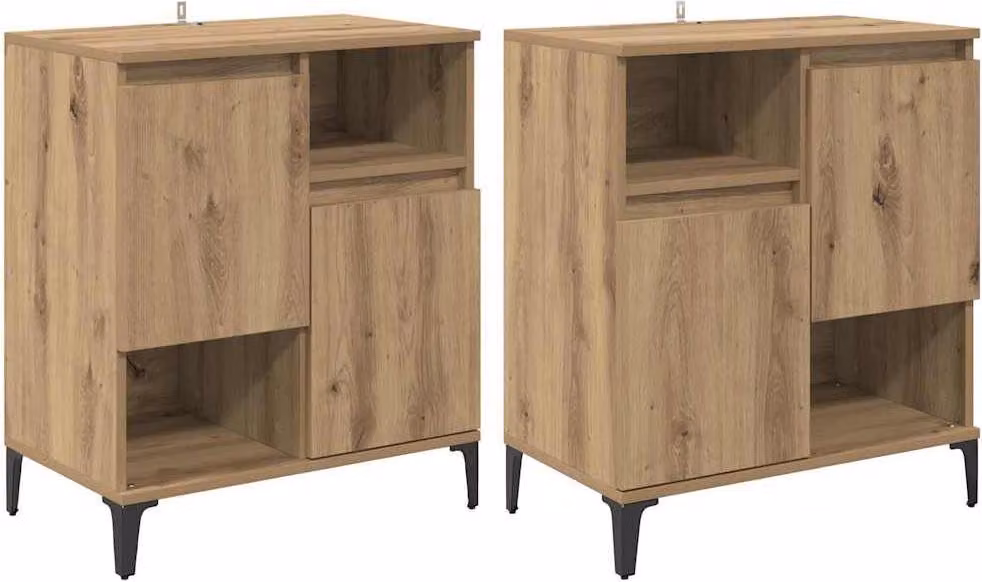 Sideboards 2 pcs Rovere artigianale 60 x 35 x 70 cm