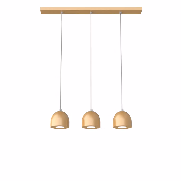 Lampada A Sospensione Campanella Linear X3 Monocolore Opaca