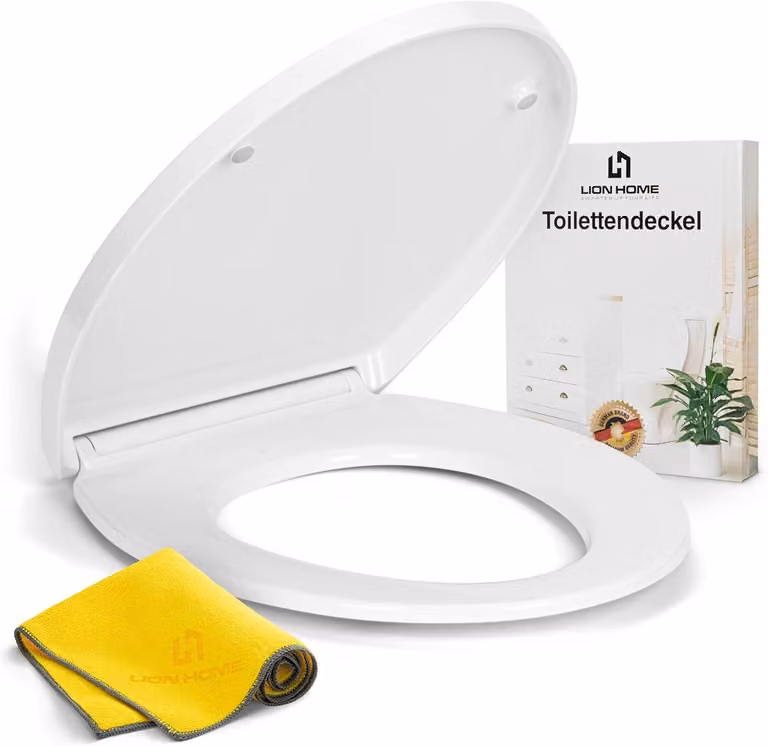 Lion Home Sedile WC in duroplast con chiusura ammortizzata fino a 150 kg, universale