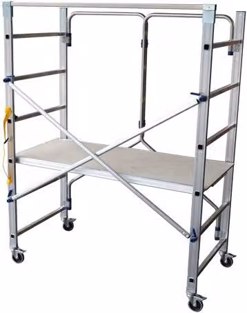 Trabattello alluminio Facal Special Piego argento H: 198,5 cm