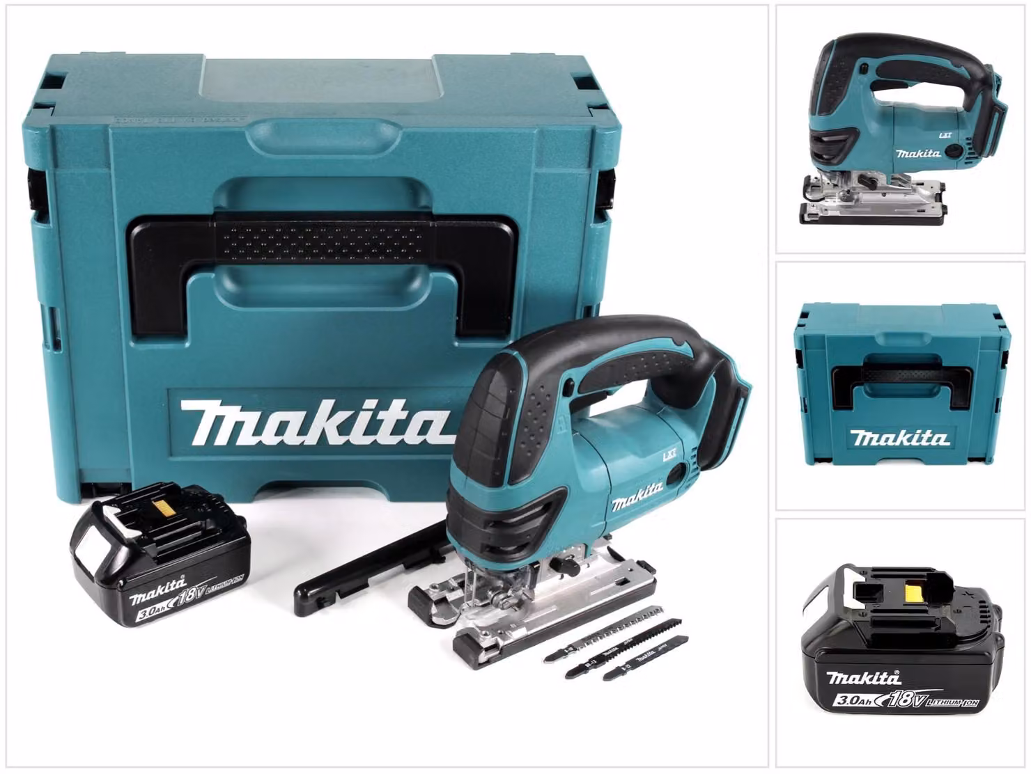 Makita DJV 180 F1J Seghetto alternativo a batteria 18V + 1x Batteria 3,0Ah + Valigetta Makpac - senza caricabatterie