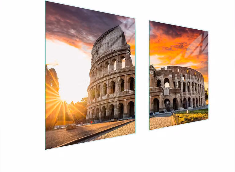 Piastra Di Protezione In Vetro Per Fornello 85X52 Colosseum