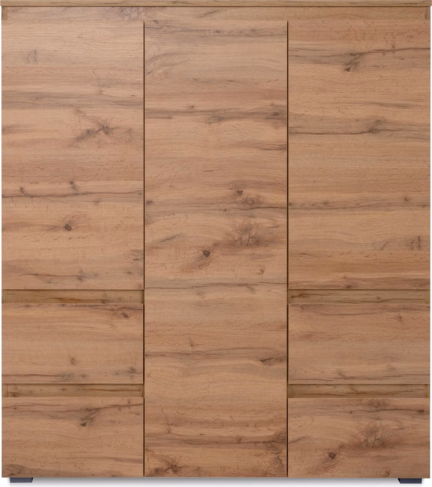 Calicosy - Credenza alta 3 ante, 4 cassetti 5 ripiani - L116 cm