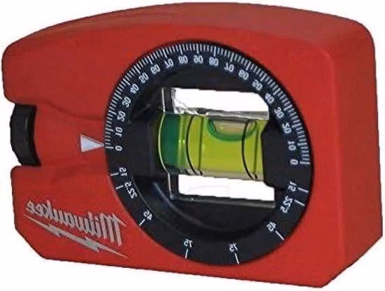 Livella magnetica a 360° rossa