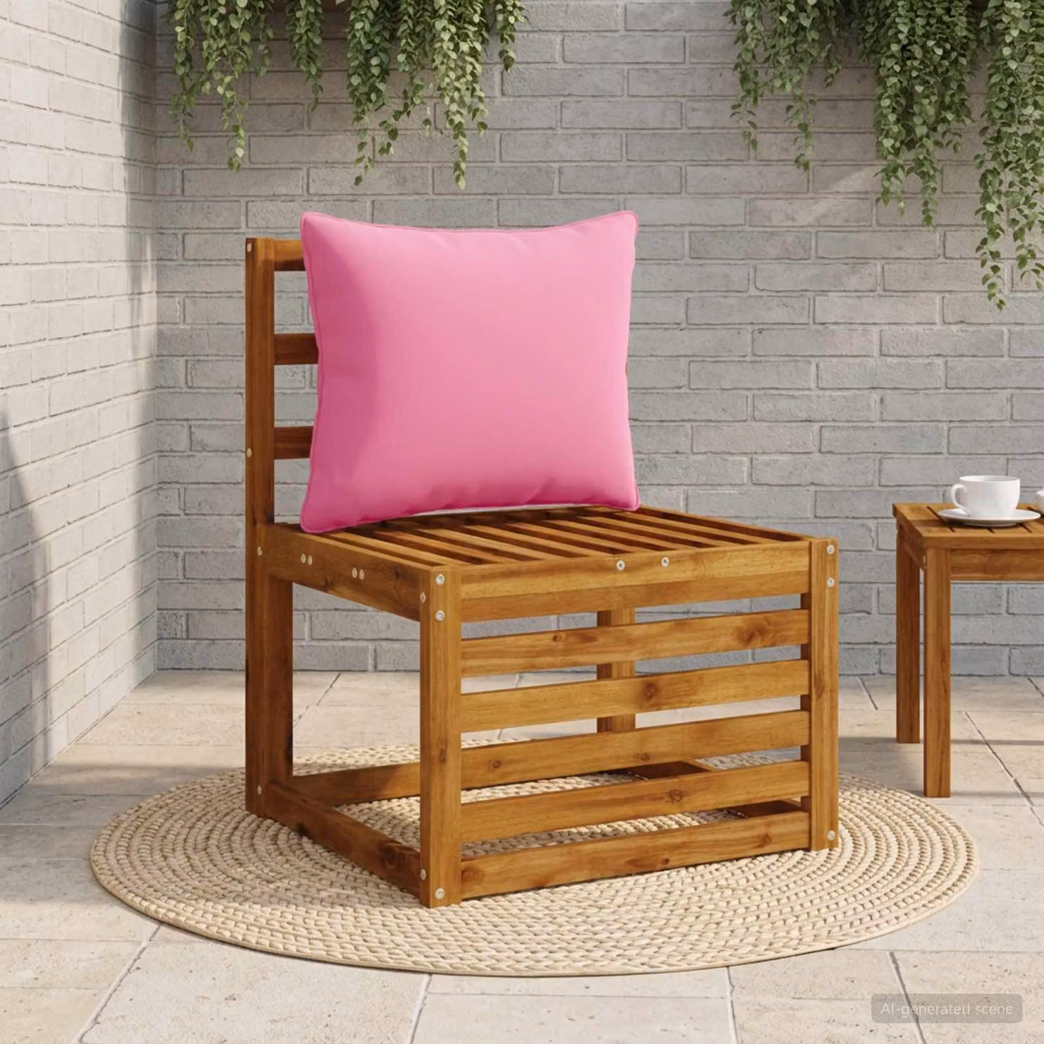 Cuscino per schiena vidaXL PUTTEN in poliestere rosa con rivestimento rimovibile e lavabile in lavatrice