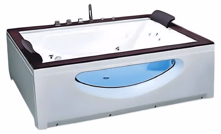 Acrylwanne Massagewanne Whirlpool Luxuswanne Wellnesswanne 180x150 cm