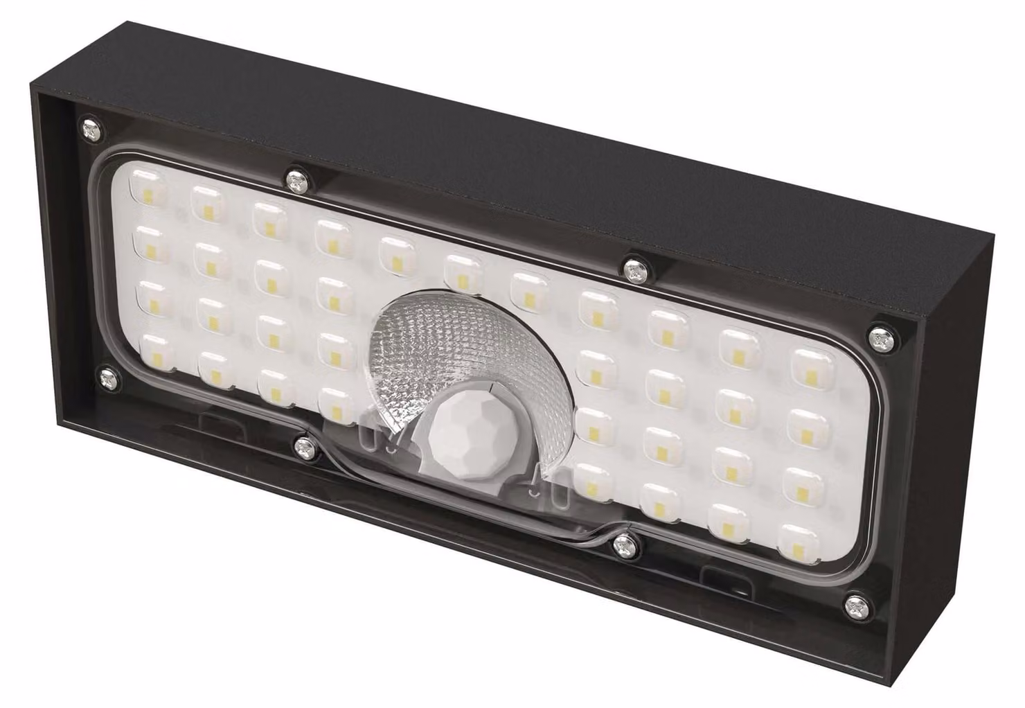 EMOS LED lampada solare BRIXO con rilevatore di movimento, per casa/giardino, raggio d'azione del sensore 7m/120°, 2 modalità di illuminazione, 900lm, bianco neutro, nero, ZG166S