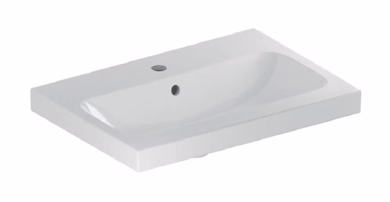 Geberit iCon Light lavabo, 60 cm x 42 cm, avec trou pour robinetterie, avec trop-plein,501841, 501.841.00.2, 501.841.00.2