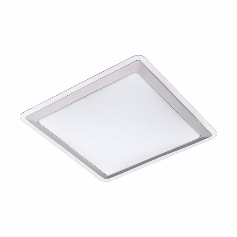 Plafoniera Classico Competa 1 Acciaio Bianco Luce Led Integrato 21W