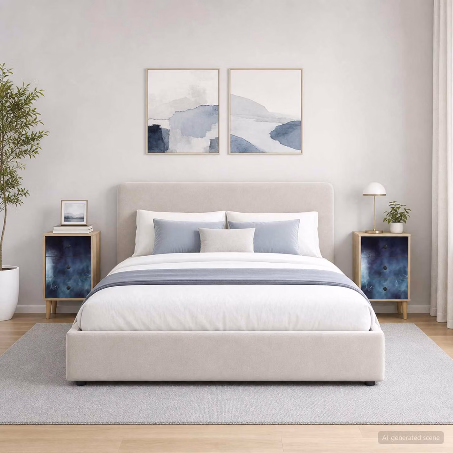 Set di 2 Armadi da Notte vidaXL RAALTE in Rovere Sonoma, L/P/H: 36 x 33 x 60 cm