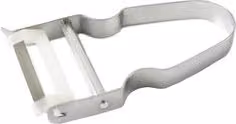 Sbucciatore pela pomodoro con lama seghettata Rigamonti in plastica silver e bianco