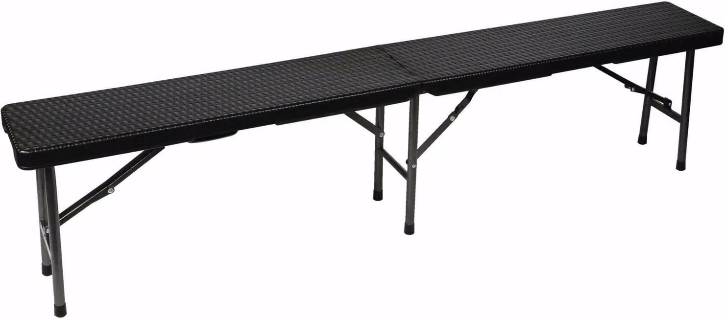 Panca Pieghevole - Modello Rattan - 180 X 25 X 43 Cm