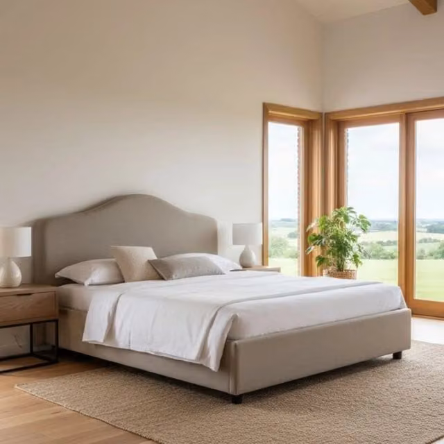 Letto Matrimoniale Talamo Italia con Contenitore a Alzata, Rivestimento in Tessuto Grigio, L/P: 160 x 190 cm – 1