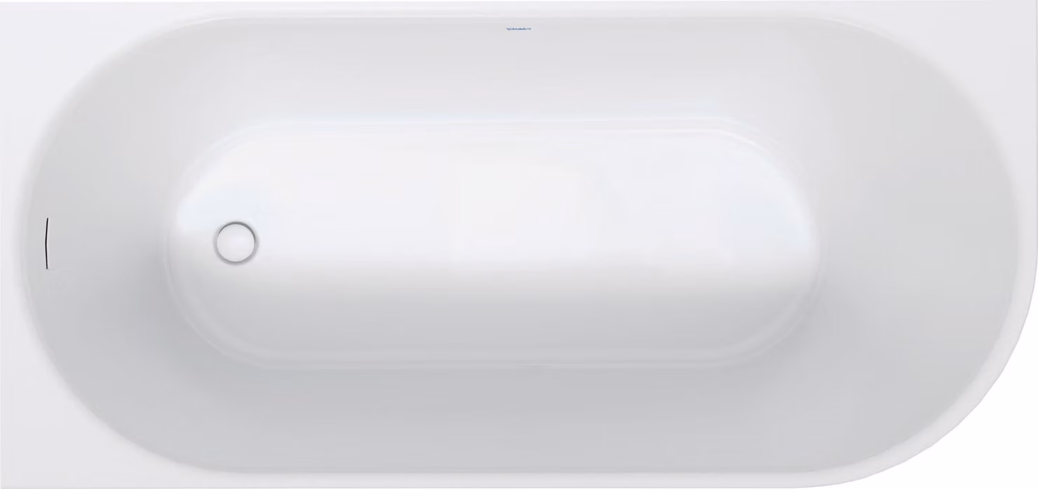 Baignoire Duravit DuraSenja, blanc, angle à gauche, 700576000000000, 700576000000000