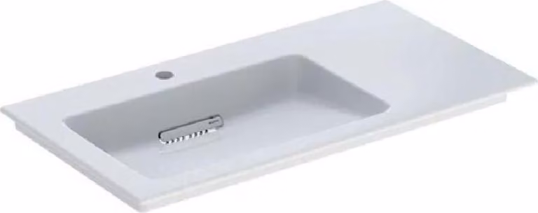 Geberit ONE lavabo pour meubles, sortie horizontale, surface de rangement à droite, 90x13,1x47,5cm, 505.007.00.1, 505.007.00.1