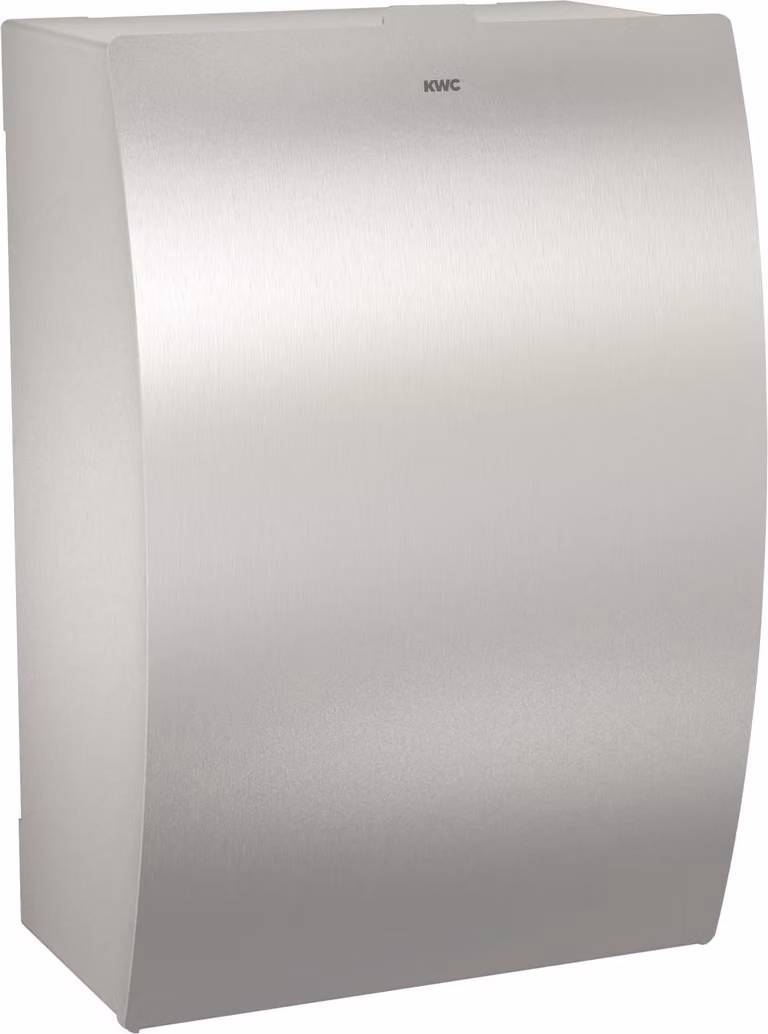 KWC AR Cestino per rifiuti igienici, STRATOS, acciaio inox, montaggio esterno, 205x305x134 mm