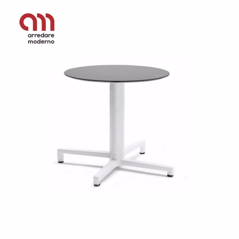 Tavolino Bar Domino Scab fisso H.50 con piano stratificato compact