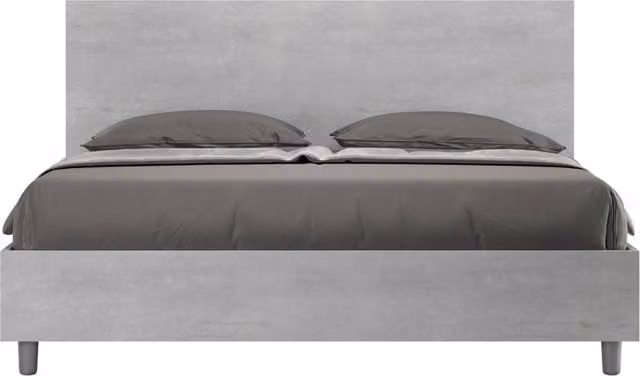 BS COM Letto matrimoniale senza rete 160x190 cemento