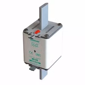 Inserto fusibile Eaton, bassa tensione, 355 A, CA 690 V, 120 kA, NH2, aM, IEC, doppio indicatore di stato, linguetta di presa sotto tensione 355NHM2B-690