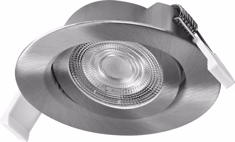 OSRAM 4099854595554 Set di faretti LED da incasso 4,9 W, flessibili, nichel satinato