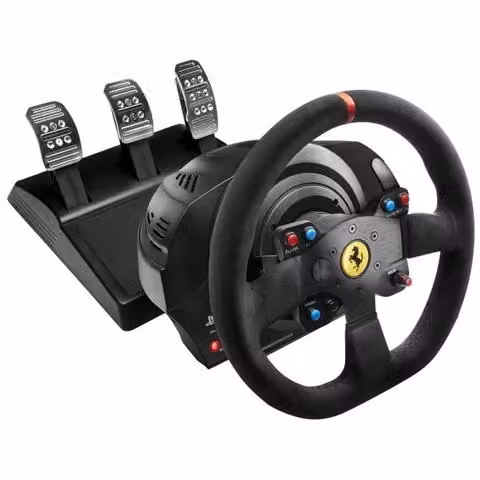 Volante Thrustmaster T300 Ferrari Alcantara Edition Nero con Pedali Analogici e Digitali per PC, PlayStation 4 e PlayStation 3 – 2