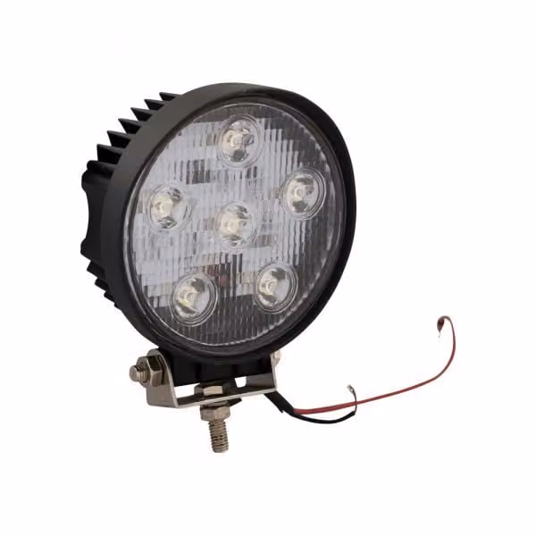 Lampada da lavoro angolare per rimorchio 6 LED, 18 Watt 12-24 Volt.