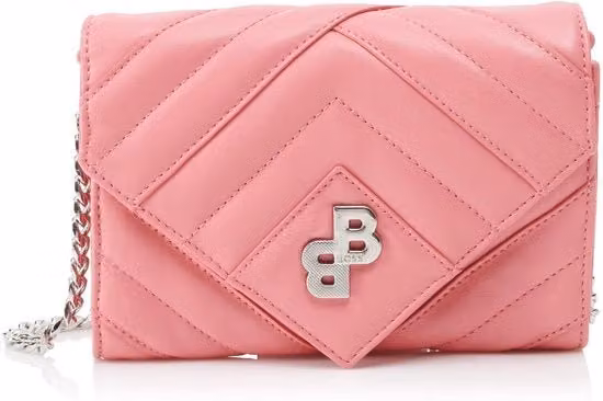 Borsa Evelyn da donna in tessuto e plastica, colore rosso e rosa, L: 20,0 cm, P: 13,0 cm, H: 20,0 cm