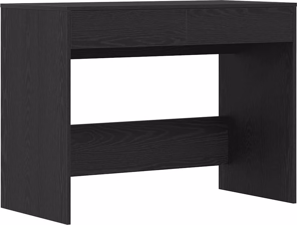 Scrivania Rovere Nero 101x50x76,5 cm in Legno Multistrato