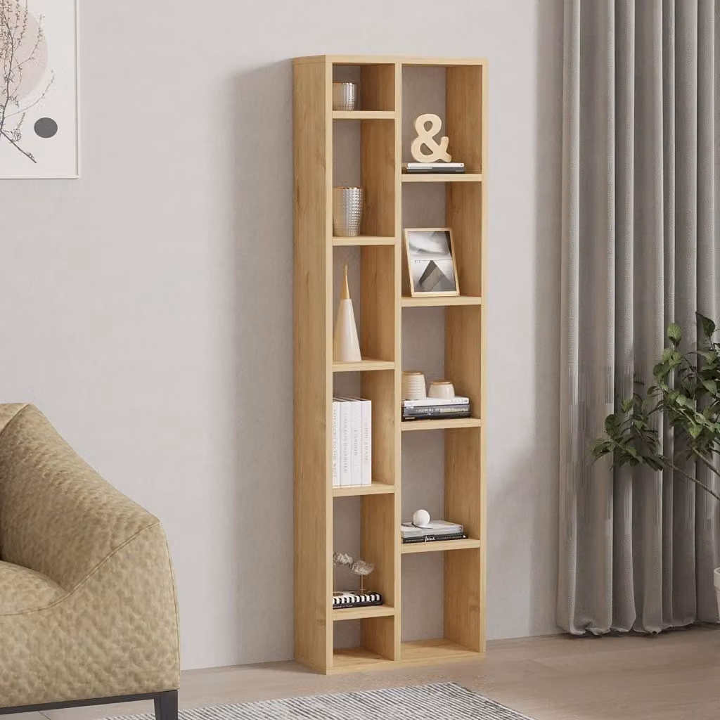 Libreria in legno Rovere Saphir color beige e marrone L/P/H: 45 x 20 x 150 cm – 2