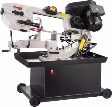 VEVOR Troncatrice a Nastro Orizzontale per Metallo Grigia con Motore 1,1 kW e Regolazione Angolo 0-45°
